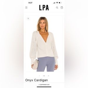 LPA onyx pearl cardigan. Size M.